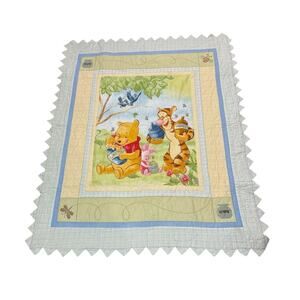 Vintage Disney Winnie The Pooh Tiger Nursery Crib Bed Comforter Decor Comfy